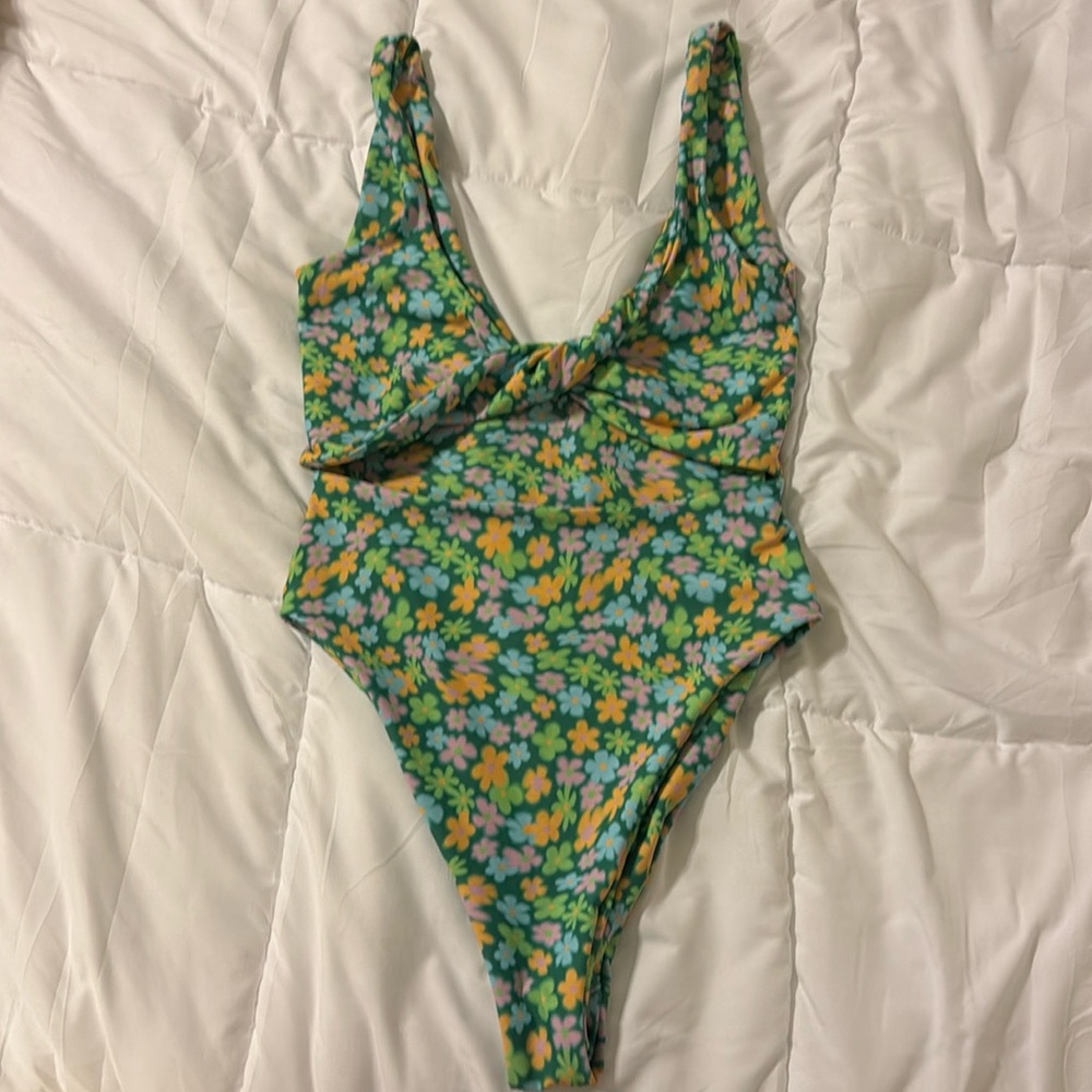 Skatie one piece twist top swimsuit